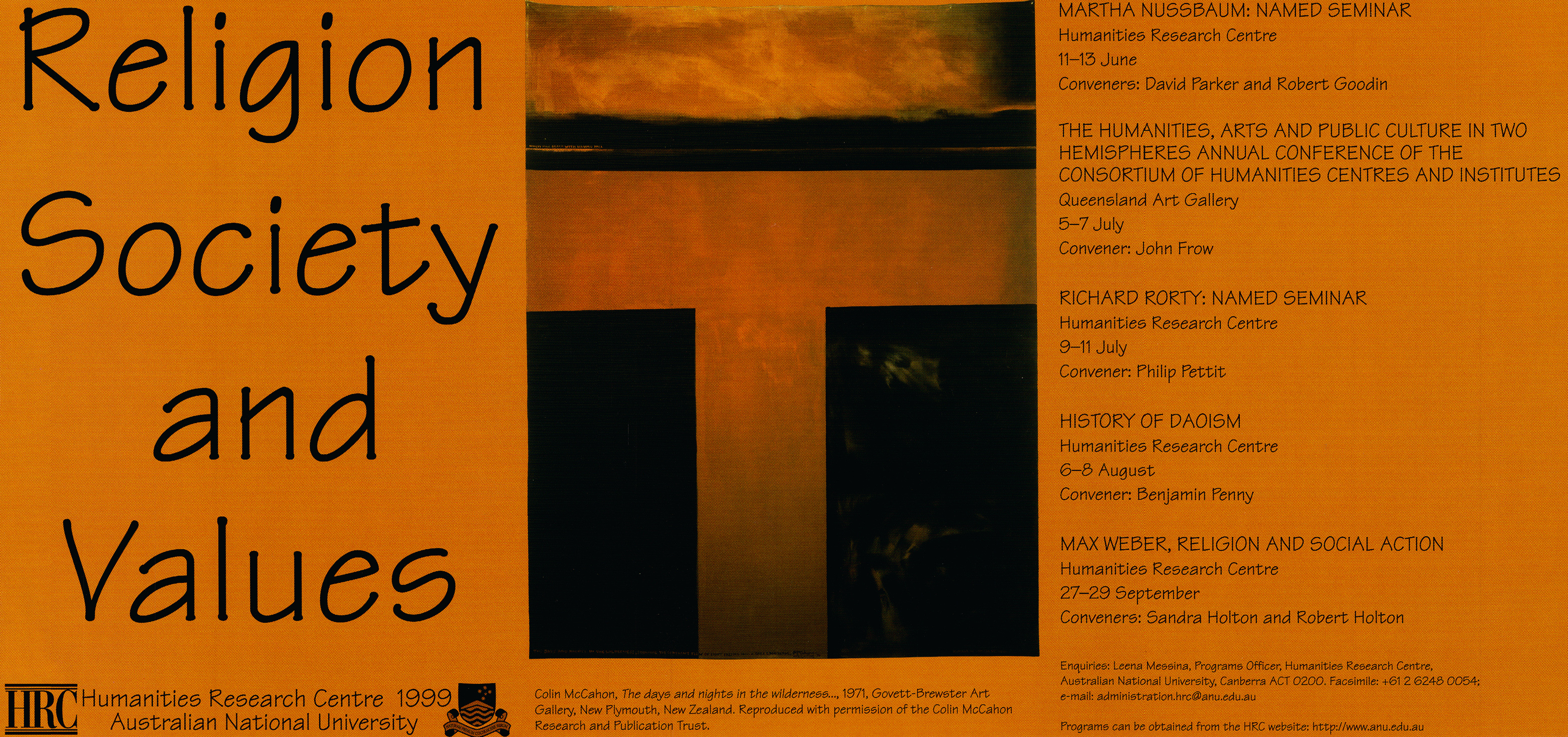 1999 HRC annual theme poster