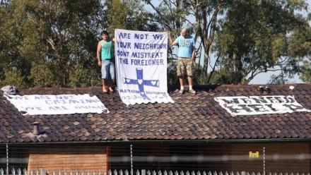 Image Credit: J. C. W. Adams, “Asylum Seekers Protesting at Villawood Detention Centre”