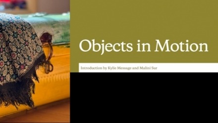 New Publication: Objects in Motion